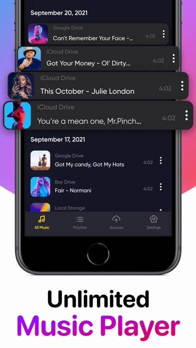 Cloud Music Player Offline Captura de pantalla de la aplicación #2