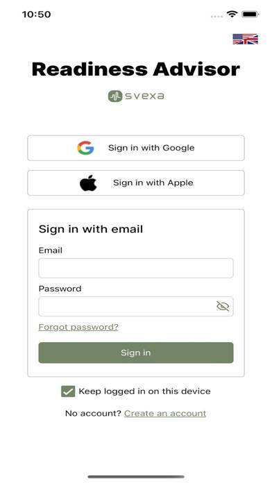 Readiness Advisor skärmdump