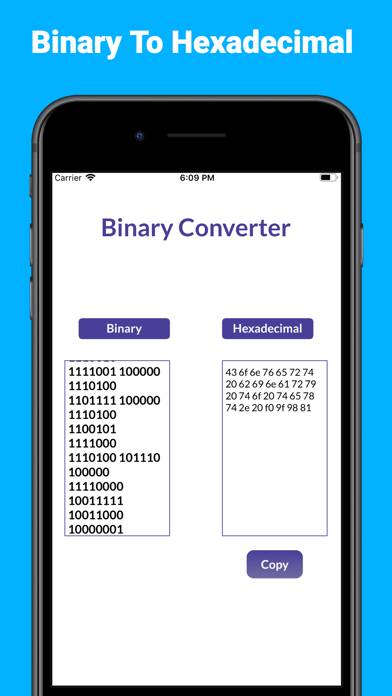Binary Converter Calculator plus Schermata dell'app