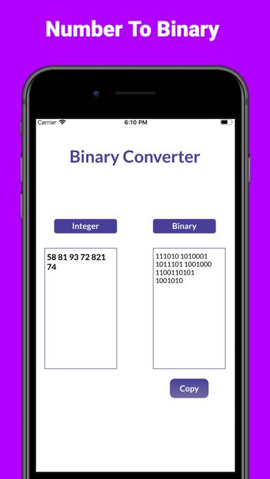 Binary Converter Calculator plus Schermata dell'app