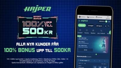 Hajper: Online Casino & Sport skärmdump av spelet