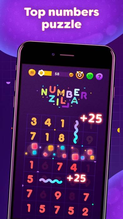 Numberzilla: Number Match Game Скриншот приложения #1