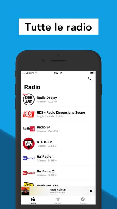 Radio FM Italy App screenshot #1