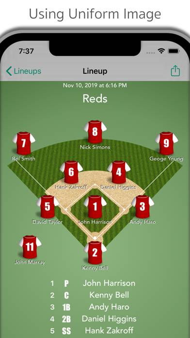 LineupMovie for Baseball App screenshot #1