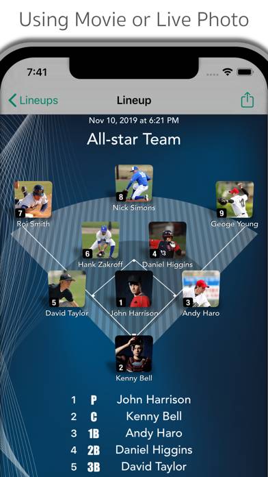 LineupMovie for Baseball App screenshot #3