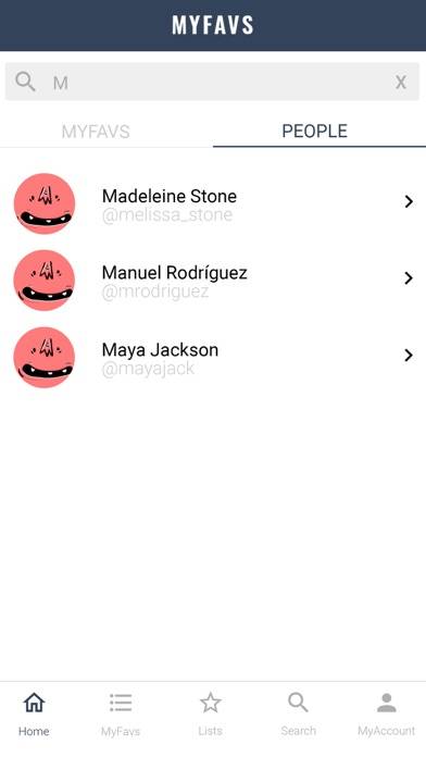 MyFavsApp Captura de pantalla de la aplicación #5