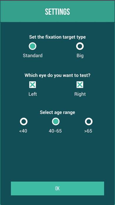 MyVisualField Test Schermata dell'app #3