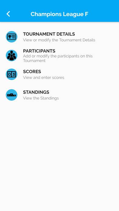 My Tournaments App screenshot #1