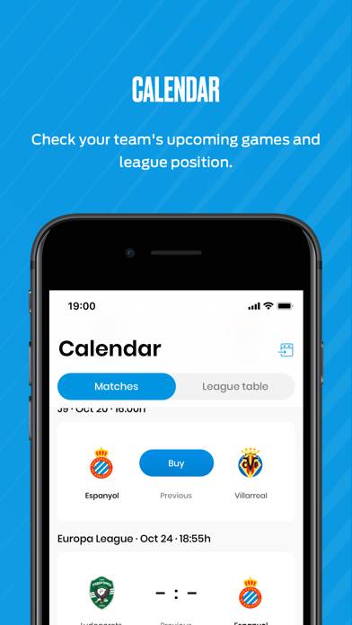 RCD Espanyol de Barcelona Captura de pantalla de la aplicación #5