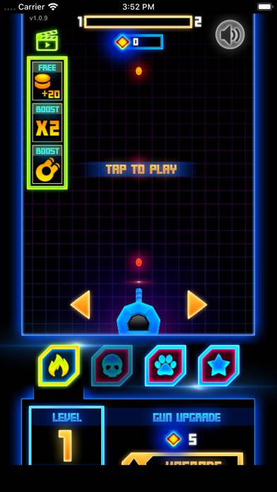 Neon Blaster Shooter Скриншот приложения #1