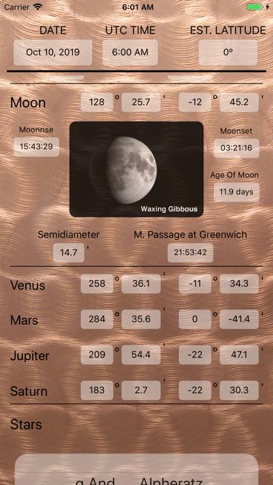 Perpetual Nautical Almanac Schermata dell'app #3