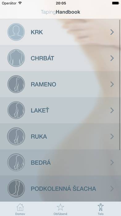 Taping Handbook Schermata dell'app