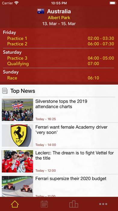 Race Calendar 2020 App screenshot #1