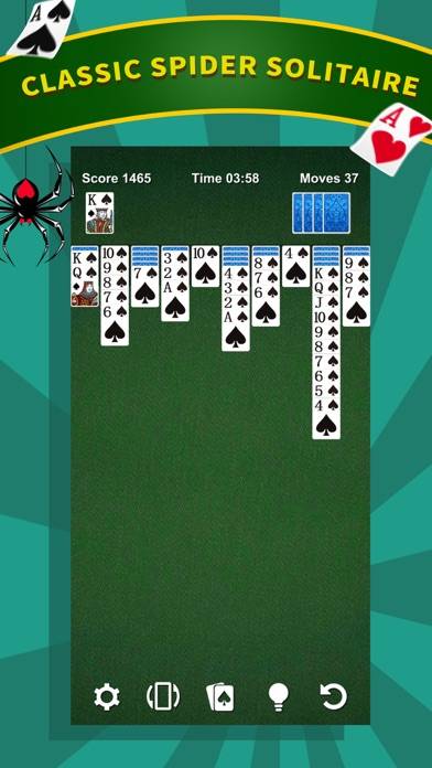 Spider Solitaire * Card Game App screenshot #1