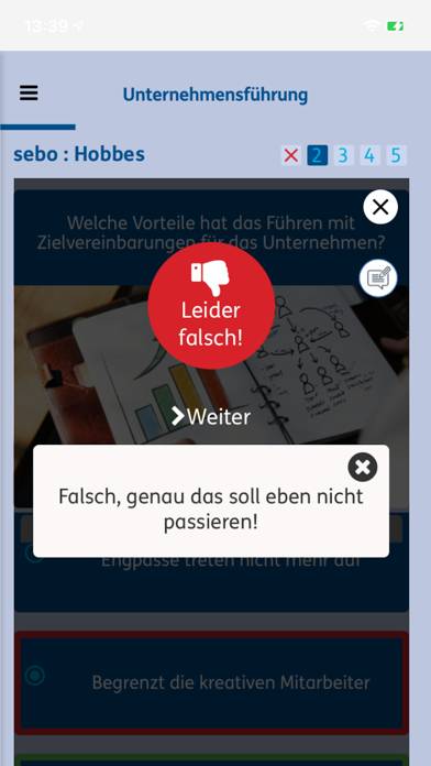 Wirtschaftsfachwirte WQ Captura de pantalla de la aplicación #3