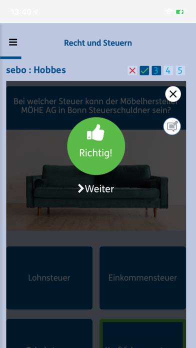 Wirtschaftsfachwirte WQ Captura de pantalla de la aplicación #4