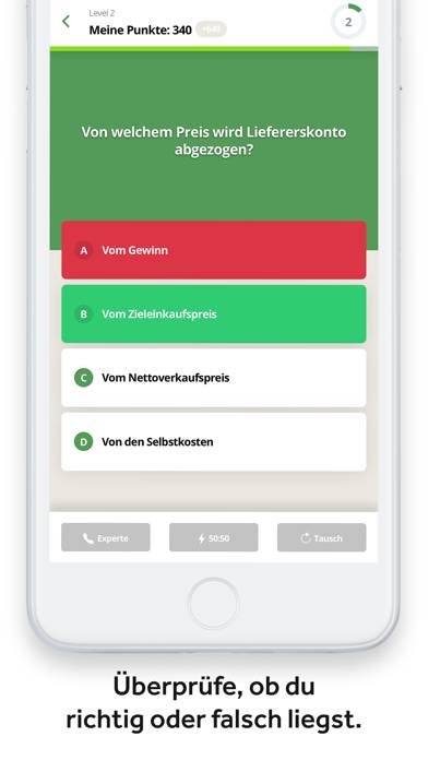 Kaufmanns-Quiz App-Screenshot #2