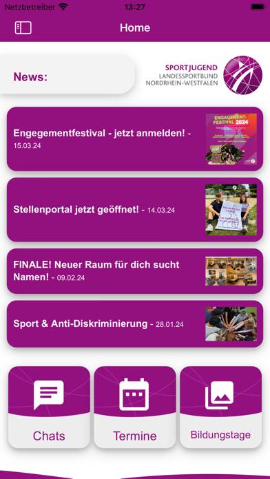 Freiwilligendienste Sport NRW App screenshot