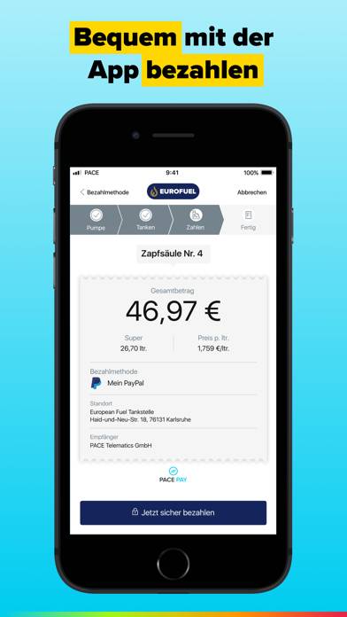 PACE Drive: Günstig tanken App-Screenshot