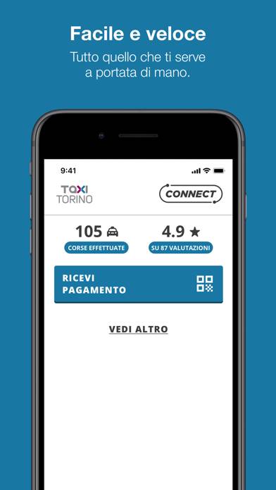 Taxi Torino Connect Schermata dell'app