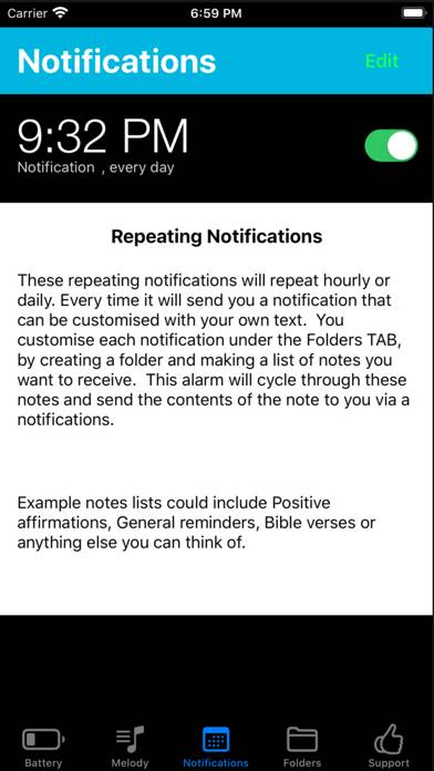 Battery Life Alarm PRO Captura de pantalla de la aplicación #4
