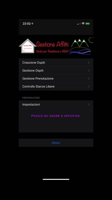 Gestione Affitti e B&B Schermata dell'app