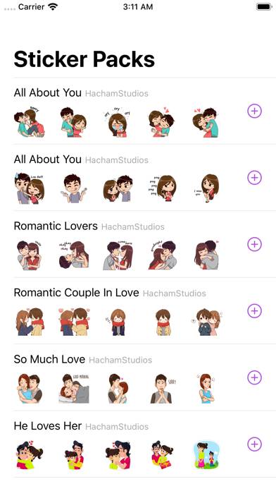 Stickers Love Story App screenshot #1