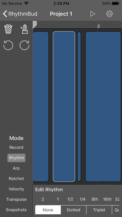 RhythmBud - AUv3 MIDI FX captura de pantalla