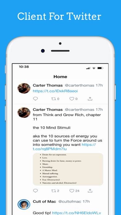 TwitterIt for Twitter Captura de pantalla de la aplicación #1
