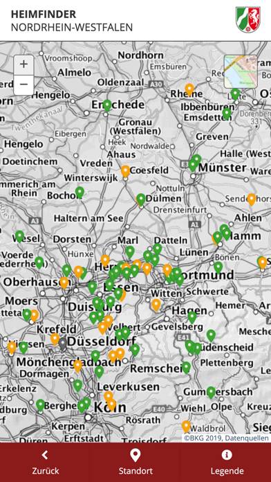 Heimfinder NRW App-Screenshot #3