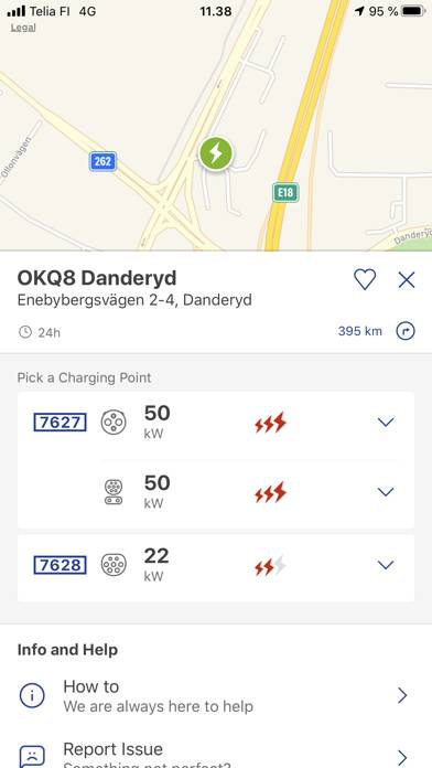 OKQ8 Elbilsladdning App screenshot #2