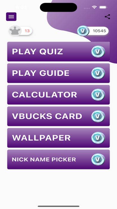 Quiz V-Bucks Capture d'écran de l'application #3