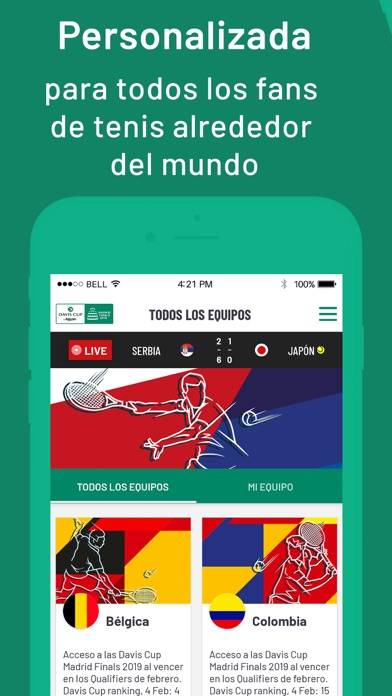 Davis Cup by Rakuten Finals captura de pantalla