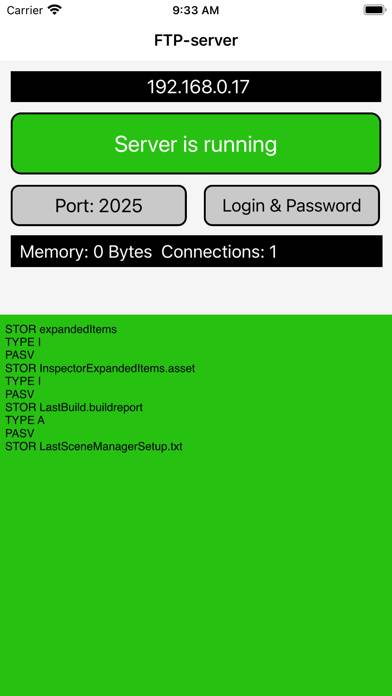 FTP-server Capture d'écran de l'application #2