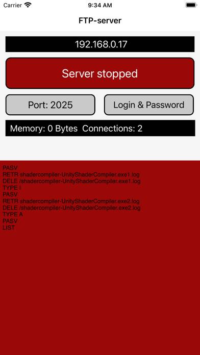 FTP-server App screenshot #3