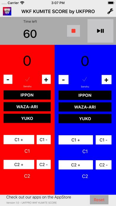 WKF Kumite Scoreboard Schermata dell'app