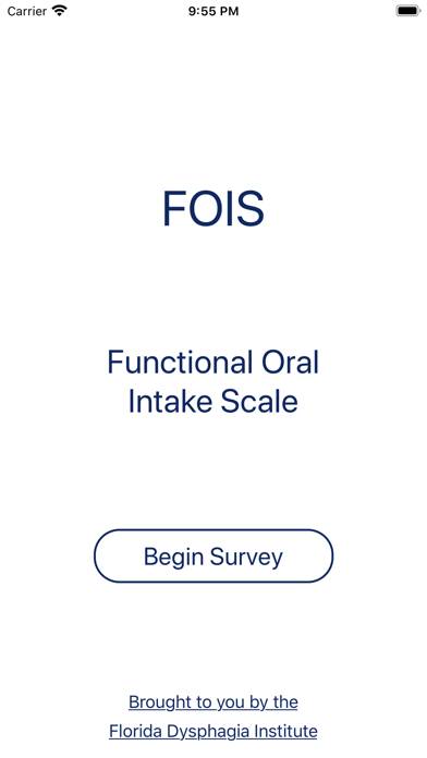 Functional Oral Intake Scale App screenshot #1