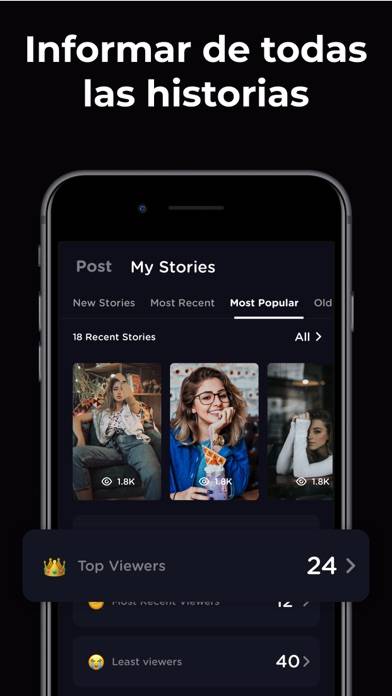 Reports plus for Followers Tracker Captura de pantalla de la aplicación