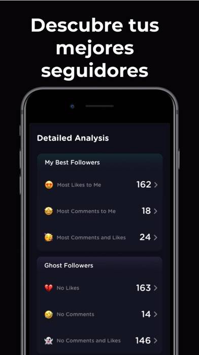 Reports plus for Followers Tracker Captura de pantalla de la aplicación