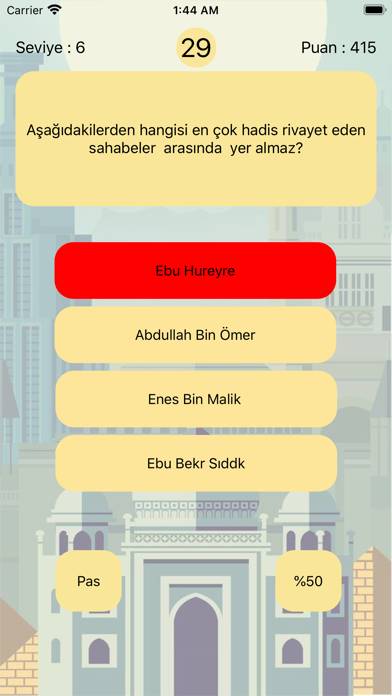 İslami Bilgi Yarışması App screenshot #4