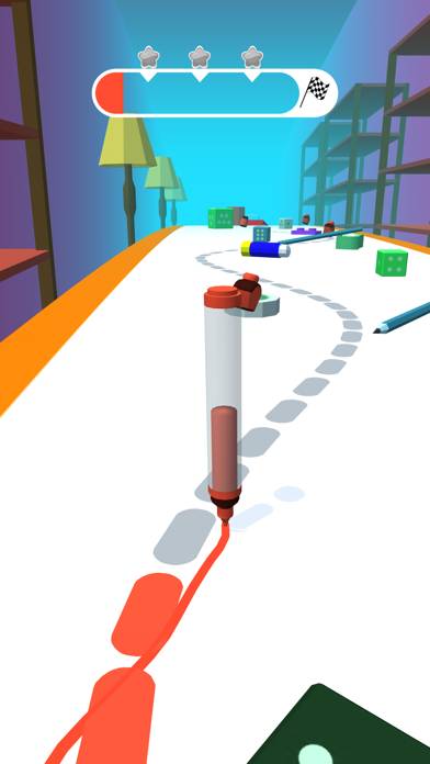 Draw Run 3D - Color Pen Race captura de pantalla