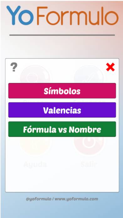 YoFormulo Formulación química Captura de pantalla de la aplicación #6