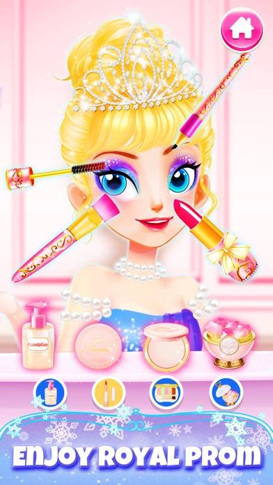 Princess Hair Salon Girl Games Capture d'écran de l'application #2