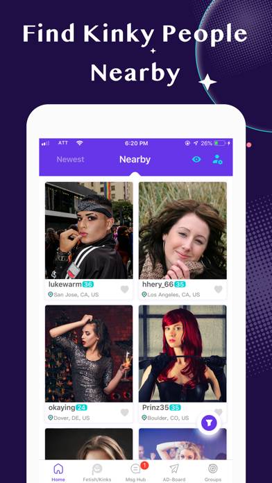 BDSM Fetish Dating app Capture d'écran de l'application #2
