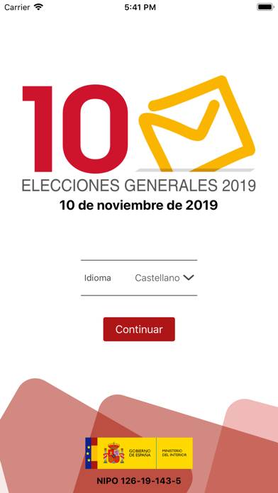 Elecciones Generales 10N 2019 App screenshot #1