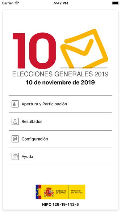 Elecciones Generales 10N 2019 Captura de pantalla de la aplicación #2