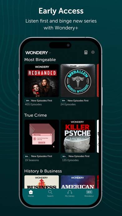 Wondery: Discover Podcasts App screenshot