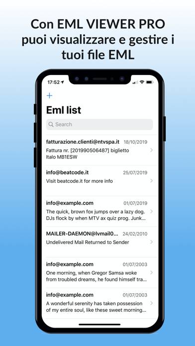 EML reader Pro EML file viewer Capture d'écran de l'application #1
