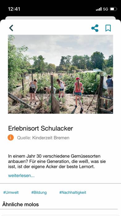 Molo.news App-Screenshot