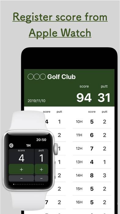 Golf Score Count App screenshot #1